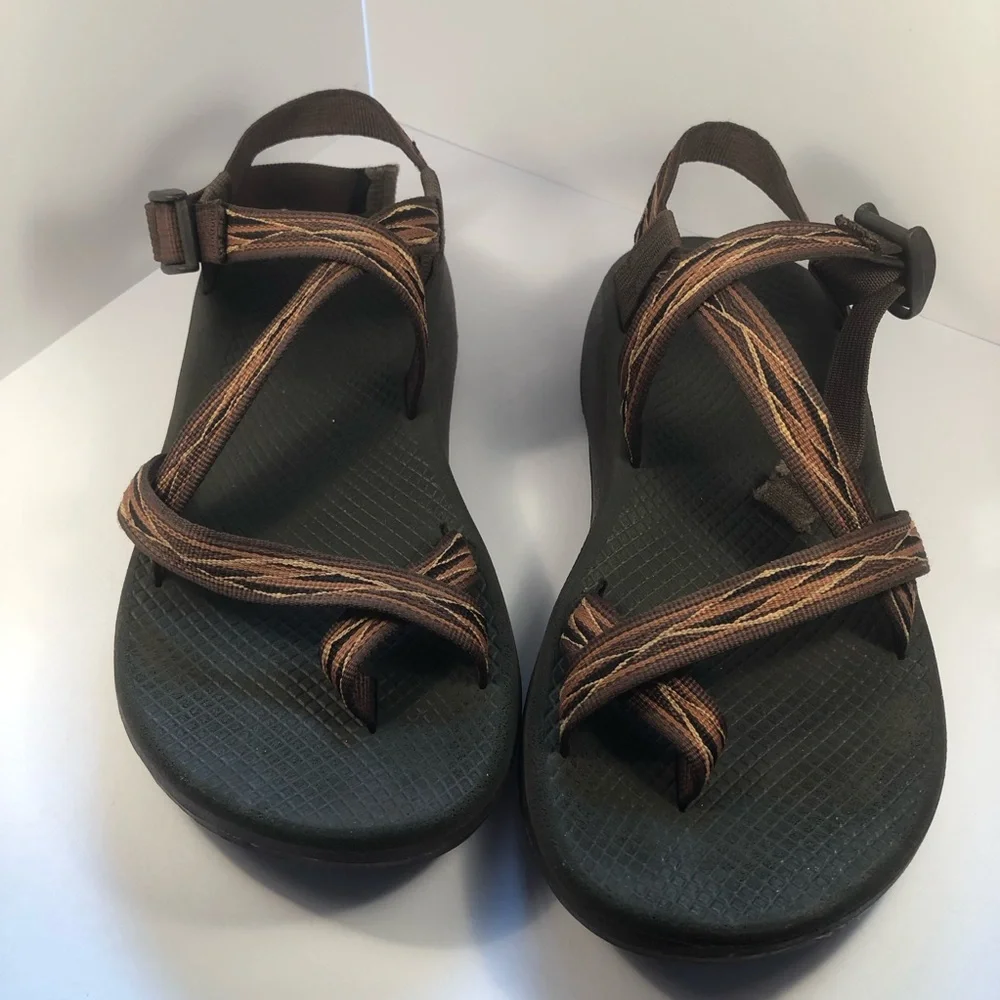 Men's Chaco Z/2 Rapid Pro Adjustable Strap Brown/Black and Tan Sandals Size 10 - Picture 9 of 9
